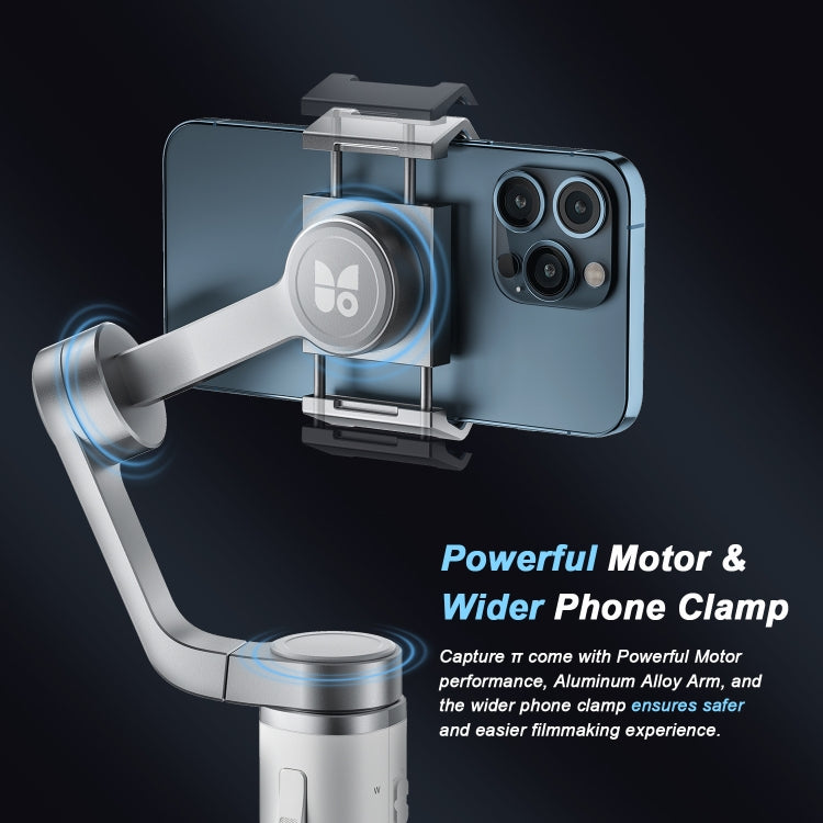 FUNSNAP Capture �� Aluminum Alloy Arm 3-Axis Handheld Phone Gimbal, Basic Version(Grey)