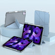 For iPad Air 11 2025 / 2024 mutural Y-Shape Deformation Leather Tablet Case(Ice Blue) - free shipping - PMc TechLife - Order now!