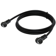 Double Curved mini DIN 9 Pin TV Audio Adapter Cable, Length:3m(Black)