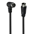 Single Curved mini DIN 9 Pin TV Audio Adapter Cable, Length:3m(Black) - Others by PMC TechLife | Online Shopping South Africa | PMC TechLife | Buy Now Pay Later Mobicred