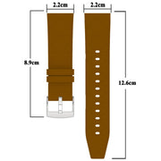 For Huawei Watch GT 5 / GT 5 Pro 46mm Square 22mm Leather Watch Band(Coffee)