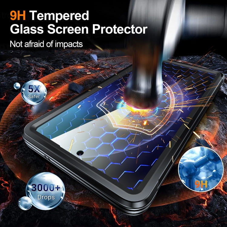 For Samsung Galaxy S25 Ultra 5G RedPepper Tempered Glass MagSafe Phone Case(Black)
