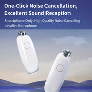 FUNSNAP M2 1 TX + 2 RX Digital Noise Reduction Wireless Microphone Mic Tok, Version:Type-C(White)