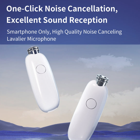 FUNSNAP M2 1 TX + 2 RX Digital Noise Reduction Wireless Microphone Mic Tok, Version:Type-C(White)
