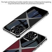 For iPhone 16 Pro GKK Leather Electroplating Supersonic Speed Shockproof Phone Case(White)