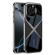 For iPhone 16 Pro Max GKK Leather Electroplating Supersonic Speed Shockproof Phone Case(White) - free shipping - PMC Jewellery - Order now!