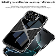 For iPhone 16 Pro Max GKK Leather Electroplating Supersonic Speed Shockproof Phone Case(White)