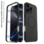 For iPhone 16 Pro GKK MagSafe Full Coverage Phone Case(Mountain Gray)