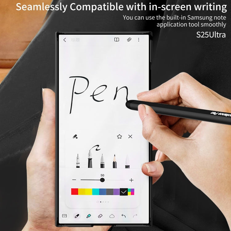 For Samsung Galaxy S25+ 5G GKK Ultra-thin Holder Phone Case with Pen Slots & Stylus Pen(Green)