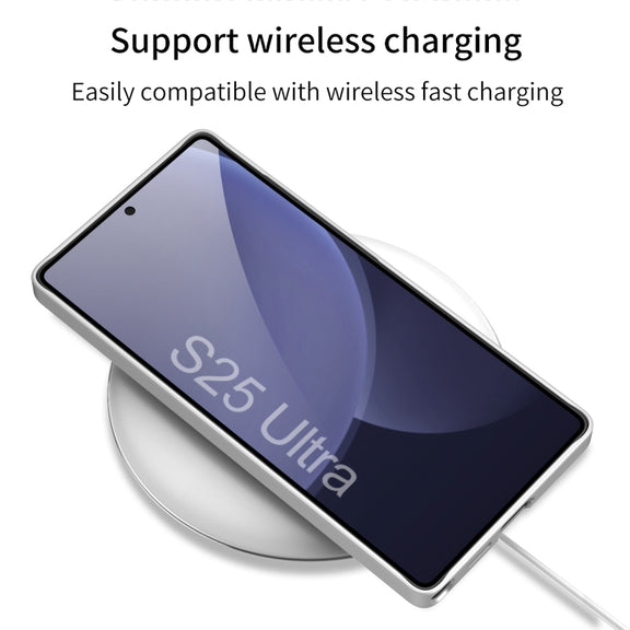 For Samsung Galaxy S25 Ultra 5G GKK Ultra-thin Holder Phone Case with Pen Slots & Stylus Pen(Titanium Gray)