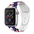 For Apple Watch 46mm / 49mm / 45mm / 44mm Christmas Pattern Silicone Watch Band(Santa Claus Blue) - free shipping - PMc TechLife - Order now!