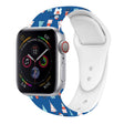 For Apple Watch 46mm / 49mm / 45mm / 44mm Christmas Pattern Silicone Watch Band(Small Snowman Blue) - free shipping - PMc TechLife - Order now!