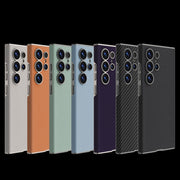 For Samsung Galaxy S25 Ultra 5G GKK Skin-feeling Leather Curved Phone Case(Titanium Gray)