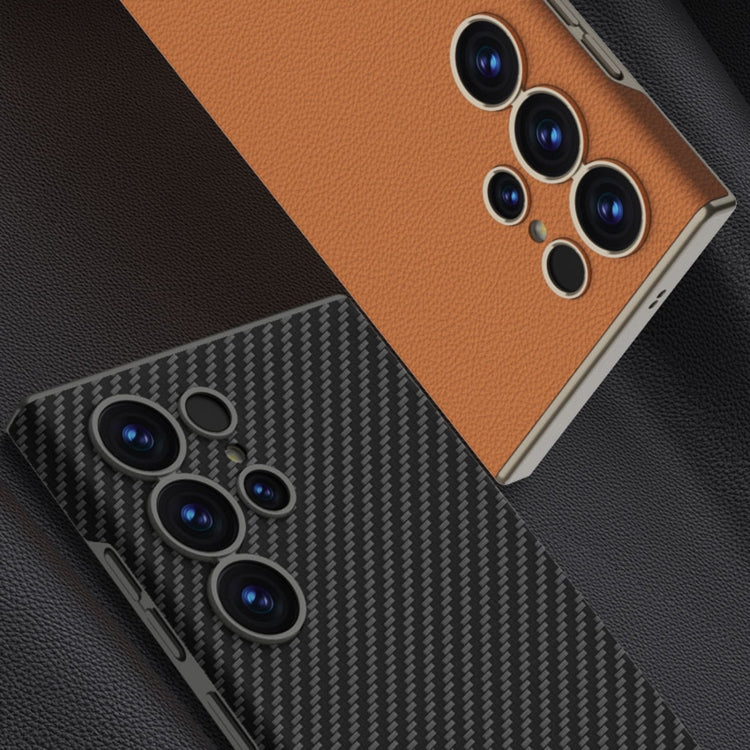 For Samsung Galaxy S25 Ultra 5G GKK Skin-feeling Leather Curved Phone Case(Titanium Gray)