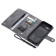 For Google Pixel 8a ViLi GVB Series MagSafe Magnetic RFID Leather Phone Case(Grey)