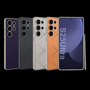 For Samsung Galaxy S25 Ultra 5G GKK Asterism Metal Paint Skin Feel Leather Full Coverage Phone Case(Black)