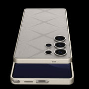 For Samsung Galaxy S25 Ultra 5G GKK Asterism Metal Paint Skin Feel Leather Full Coverage Phone Case(Orange)