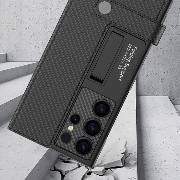 For Samsung Galaxy S25 Ultra 5G GKK Flip Wallet Leather Phone Case, Without Pen(Green)