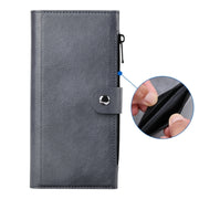 For iPhone 16 Pro Max ViLi GVS-C Series MagSafe Magnetic RFID Leather Flip Phone Case(Grey)