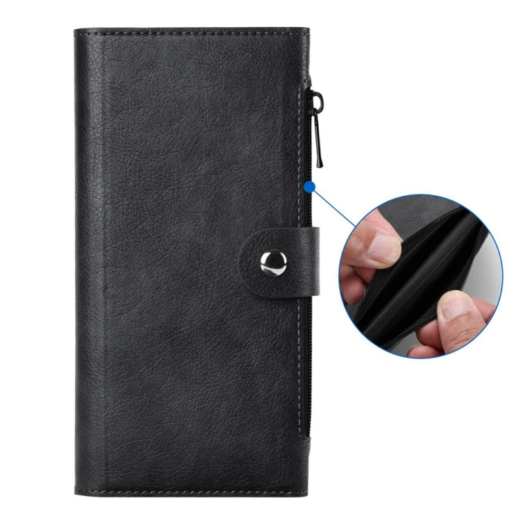 For iPhone 16 Plus ViLi GVS-C Series MagSafe Magnetic RFID Leather Flip Phone Case(Black)