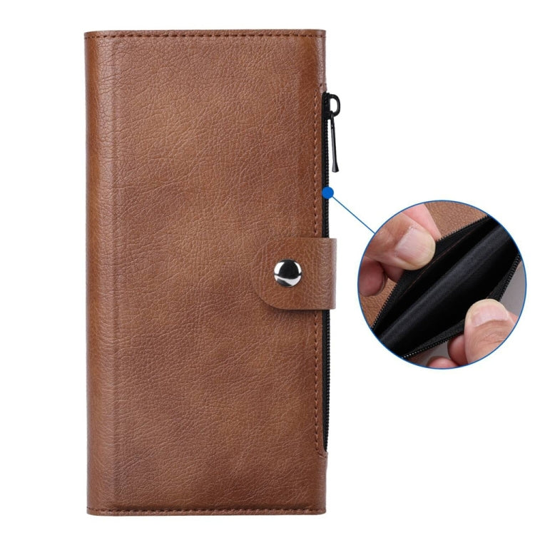 For iPhone 16 ViLi GVS-C Series MagSafe Magnetic RFID Leather Flip Phone Case(Brown)