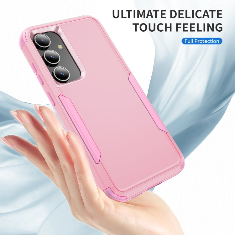 For Samsung Galaxy S25 5G TPU + PC Shockproof Protective Phone Case(Pink)