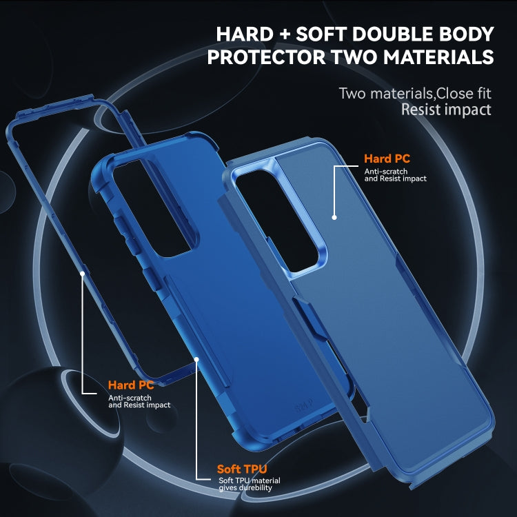 For Samsung Galaxy S25 5G TPU + PC Shockproof Protective Phone Case(Royal Blue)