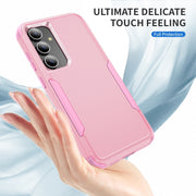 For Samsung Galaxy S25+ 5G TPU + PC Shockproof Protective Phone Case(Pink)