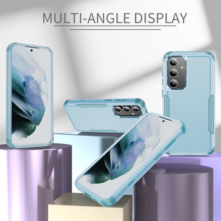 For Samsung Galaxy S25+ 5G TPU + PC Shockproof Protective Phone Case(Grey Green)