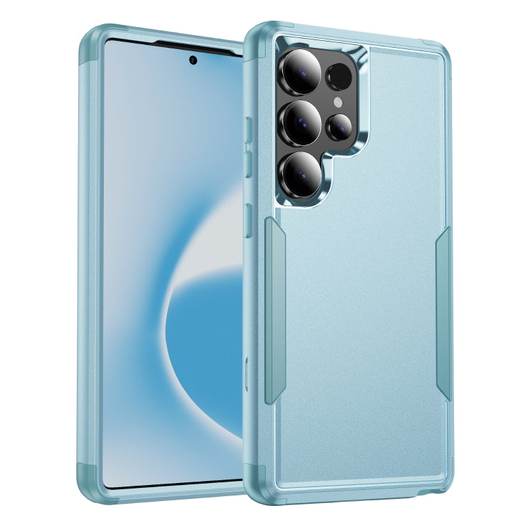 For Samsung Galaxy S25 Ultra 5G TPU + PC Shockproof Protective Phone Case(Grey Green)
