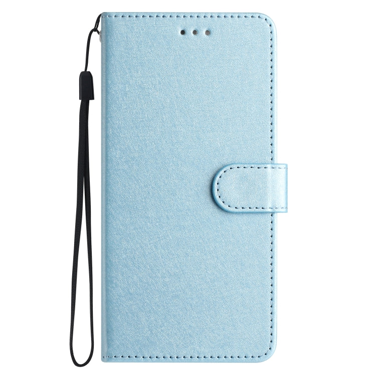 For Samsung Galaxy S25 Ultra 5G Silk Texture Horizontal Flip Leather Phone Case(Light Blue)