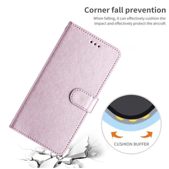For Samsung Galaxy S25 Ultra 5G Silk Texture Horizontal Flip Leather Phone Case(Rose Pink)