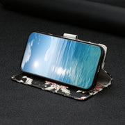 For Samsung Galaxy S25 5G Colored Drawing Marble Pattern Leather Phone Case(Azalea)