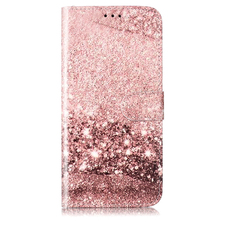 For Samsung Galaxy S25 5G Colored Drawing Marble Pattern Leather Phone Case(Rose Gold)