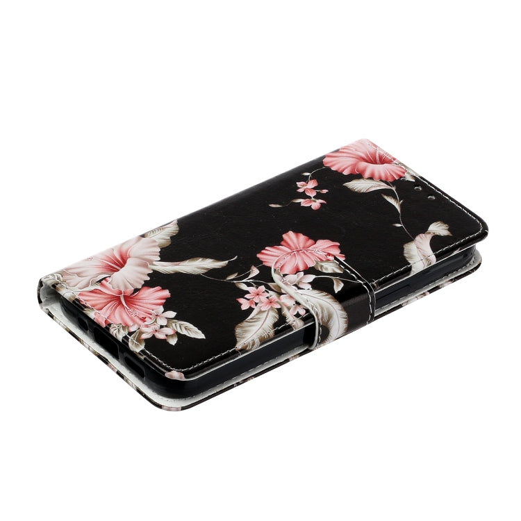 For Samsung Galaxy S25+ 5G Colored Drawing Marble Pattern Leather Phone Case(Azalea)