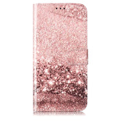 For Samsung Galaxy S25+ 5G Colored Drawing Marble Pattern Leather Phone Case(Rose Gold)