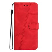 For Samsung Galaxy S25 5G Skin-feel Stitching Leather Phone Case(Red)