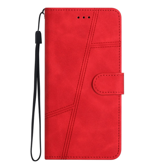 For Samsung Galaxy S25 5G Skin-feel Stitching Leather Phone Case(Red)