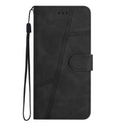 For Samsung Galaxy S25 Ultra 5G Skin-feel Stitching Leather Phone Case(Black)