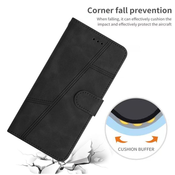 For Samsung Galaxy S25 Ultra 5G Skin-feel Stitching Leather Phone Case(Black)