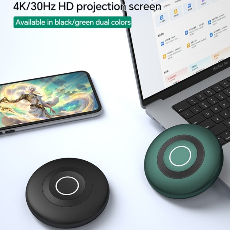G127 4K 30Hz HD Wireless Display Dongle Adapter Same Screen Device(Green)