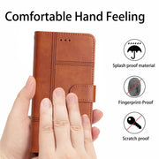 For Samsung Galaxy S25 Ultra 5G Cowhide Texture Stitching Leather Phone Case(Brown)