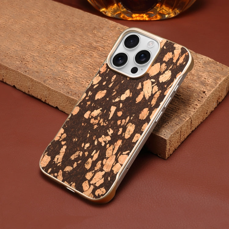 For iPhone 16 Pro Max Denior A18 WoodenPaint MagSafe Phone Case(Brown)