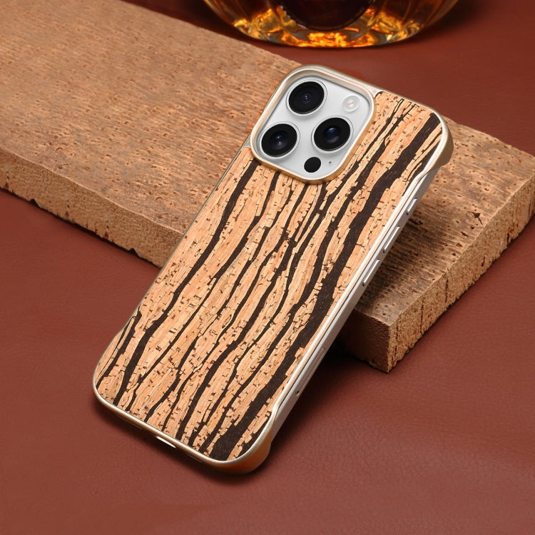For iPhone 16 Pro Max Denior A18 WoodenPaint MagSafe Phone Case(Tree Pattern)