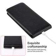 For iPhone 16e Magnetic Vertical Flip Leather Phone Case(Black)
