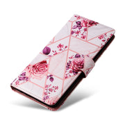 For Samsung Galaxy S25 5G Marble Bronzing Stitching Leather Phone Case(Rose Gold)