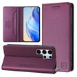 For Samsung Galaxy S25 Ultra 5G RC01 Dual-Folded Magnetic Suction RFID Leather Phone Case(Violet) - Galaxy S25 Ultra 5G Cases by PMC Jewellery | Online Shopping South Africa | PMC Jewellery | Buy Now Pay Later Mobicred