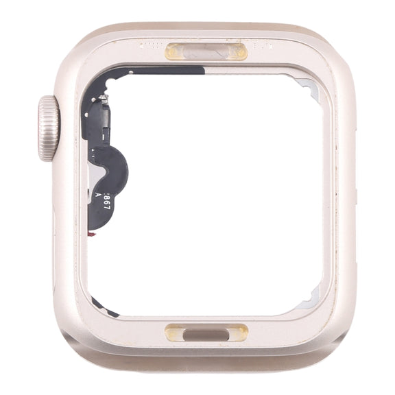 For Apple Watch SE 2022 44MM GPS Aluminium Alloy Middle Frame Bezel Plate with Crown Spin Axis Flex Cable(Starlight)