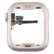 For Apple Watch Series 7 / 8 / 9 45MM GPS Aluminium Alloy Middle Frame Bezel Plate with Crown Spin Axis Flex Cable(Starlight)