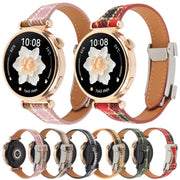 20mm Universal Slim Magnetic Buckle Napped Fabric Leather Watch Band(Yellow)